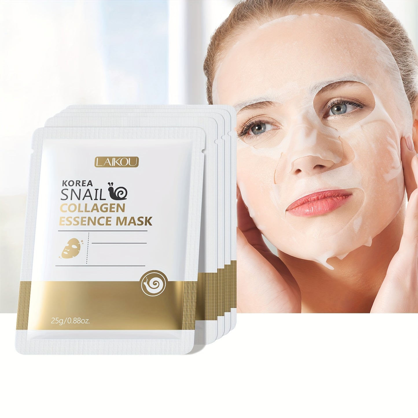 Snail Collagen Skincare Set, Includes A Cleanser, Toner, Serum, Eye Cream, Essence Cream, Eye Mask, Sleeping Face Mask, Tearing-Off Mask And Face Mask, Moisturizing Skincare Set For Women, Perfect Gift For New Year, Mother'S