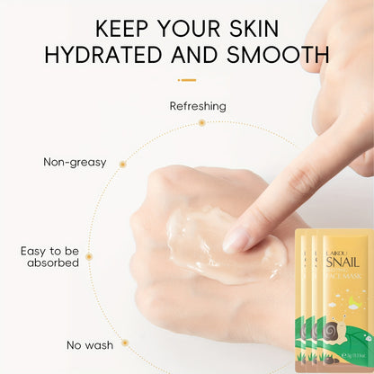 Snail Collagen Skincare Set, Includes A Cleanser, Toner, Serum, Eye Cream, Essence Cream, Eye Mask, Sleeping Face Mask, Tearing-Off Mask And Face Mask, Moisturizing Skincare Set For Women, Perfect Gift For New Year, Mother'S