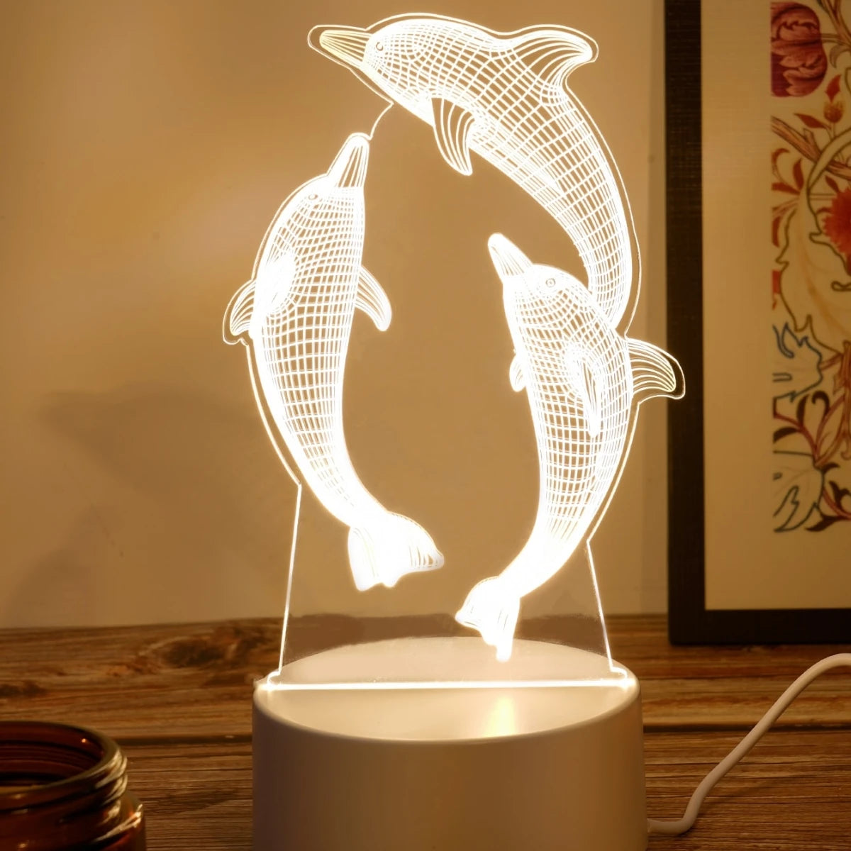GlowWhale USB LED Night Light