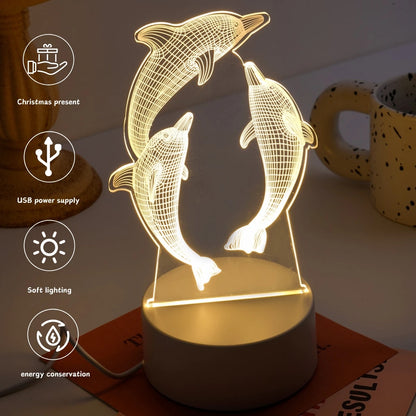 GlowWhale USB LED Night Light